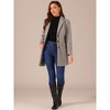 INSPIRE CHIC Women's Notched Lapel Single Breasted Outwear Fall coat - 2 of 4