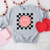 Simply Sage Market S.W.Smiley Valentines Pink Smiley Sweatshirt - 3 of 3