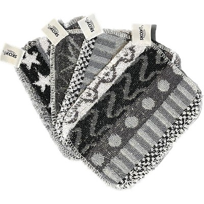 4-Pack Reusable Non-Scratching Dish Scrubber, Planet-Friendly Soft Scrub for Kitchen and Household Cleaning, Dishwasher Safe