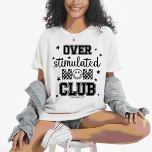 Simply Sage Market S.W.Smiley Over Stimulated Mom Club Garment Dyed Tee - 1 of 4