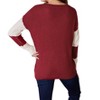 Women's Full Size Color Block Dropped Shoulder Knit Top - Hailey & Co - 4 of 4