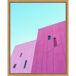 Amanti Art Saguaro Hotel Pink Building Walls by Tom Windeknecht Canvas Wall Art Print Framed - 1 of 4