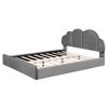 TiramisuBest Queen size Upholstered Platform Bed with Cloud-shaped Headboard - 4 of 4