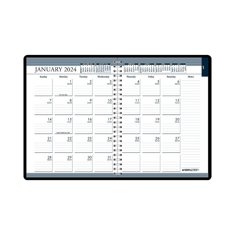 2024 House of Doolittle 8.5" x 11" Weekly & Monthly Appointment Book Black (283-02-24) 28302-24, 3 of 8