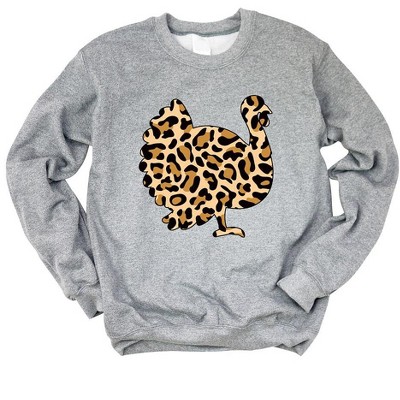 Simply Sage Market Women's Graphic Sweatshirt Leopard Turkey