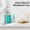 LunaLulinlk 25oz Mouthwash Dispenser with Cup Holder,Refillable Plastic Mouth Wash Pump Soap for Bathroom - 4 of 4