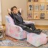 Hooseng Bean Bag Sofa with Tufted Soft Stuffed Filling, Fluffy and Lazy Sofa with Footstool, Comfy Cozy BeanBag Chairs - 4 of 4