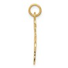 Black Bow Jewelry 14k Yellow Gold Chinese Long Life Symbol Pendant, 17mm (5/8 inch) - 2 of 4