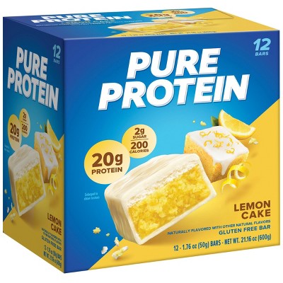 Pure Protein 20g Protein Bar - Lemon Cake - 12ct_0