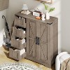 Dcolora Bathroom Cabinet, Freestanding Storage Cabinet with 4 Drawers and 1 Door - 3 of 4
