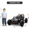 24V Kids Electric UTV, Kids Ride-on Toy Vehicle, 130W Powerful Electric Vehicle with Remote Control, LED Lights, Shock Absorber, Music - 2 of 4
