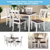 5-Piece Wood Dining Set: Kitchen Table & Chairs - Elegant Home Dining - 2 of 4