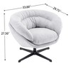 Vatros 360° Swivel Accent Chair with Removable Cushion - 4 of 4