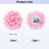 Unique Bargains Handmade Dainty Satin Fabric Big Peony Rose Flower Brooches Hair Clips 1 Pc - 3 of 4