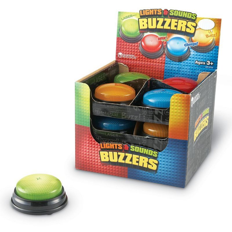 Learning Resources Lights and Sounds Buzzers - 12 Pieces, Ages 3+ Teacher and Classroom Supplies, 5 of 6
