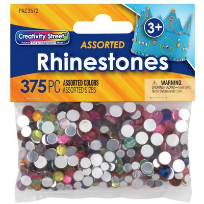 Creativity Street Rhinestones, Assorted Shapes, Sizes and Colors, pk of 375