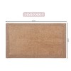 Home Weavers Luxury Collection 100% Cotton Tufted Bathroom Rug, Non-Slip Latex Bath Rug - 3 of 4