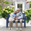 Arceso Outdoor Bench, 2-Person HDPS Garden Bench, Outdoor Benches Weatherproof, All-Weather Fade/Rot Resistant Patio Bench. - 3 of 4