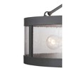 Progress Lighting Gresham 3-Light Semi Flush Convertible Ceiling Light in Graphite with Seeded Glass Shade - 4 of 4