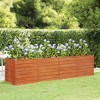 vidaXL Garden Raised Bed - Large Corten Steel Planter Box/Rusty Industrial Style Planter for Outdoor Garden/Patio/Balcony - 2 of 4