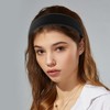 Unique Bargains Faux Leather Headband Hairband for Women 1.6 Inch Wide 1Pcs - 2 of 4