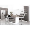 Cosmo Performance Vegan Leather Adjustable Stool Light Grey - 2 of 4