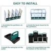 8 Compartments Nesting Box for Chickens Egg Laying, Heavy Duty Metal Poultry Nest Box with Roll Out Egg Collection, Swing Perch, Vented Holes - 4 of 4