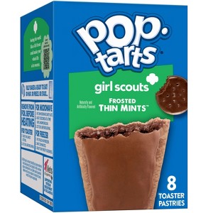 Pop-Tarts Girl Scouts Frosted Thin Mint Chocolate Filling Toaster Pastries - 13.5oz/8ct - 1 of 4