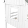 NicBex Twin Size Loft Bed House Shape Pine Low Bed Frame with Roof, Windows, Inclined Ladder and Guardrail, No Box Spring Required - 4 of 4