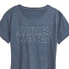 Women's - Star Wars - Logo Outline Short Sleeve Graphic T-Shirt - 2 of 4