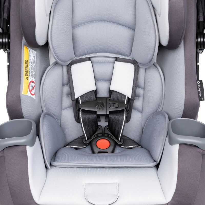 Baby Trend Cover Me 4-in-1 Infant Toddler Convertible Car Seat with Adjustable/Removable Canopy for Sun Protection & 2 Cup Holders, Stormy, 4 of 7