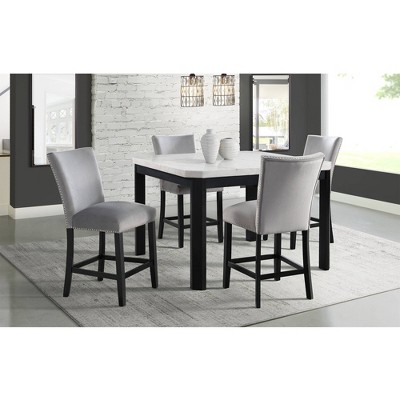 Faux marble counter discount height dining set