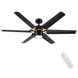 BestParts 60" Modern Integrated LED Ceiling Fan - Remote Control, Energy-Saving Reversible Motor, ETL Certified - 1 of 4