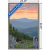 Trends International Lantern Press - Great Smoky Mountains Spring Flowers Framed Wall Poster Prints - 3 of 4
