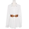 INSPIRE CHIC Women's Bow Buckle Elastic Waist Seal Belts - 4 of 4