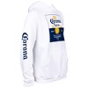 Mens Corona Extra Label Logo Hoodie with Sleeve Prints - 3 of 4