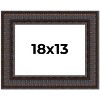 PosterPalooza | 3.5" Wide Ornate Brown Picture Frame - UV Acrylic, Backing Board, Hanging Hardware Included - 2 of 4