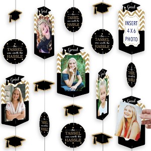 Big Dot of Happiness Gold Graduation Party Vertical Photo Garland 35 Pieces - 1 of 4