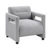 Grungis Boucle Accent Chairs,Living Room Chairs with Plywood Frame,Comfy Chairs for Living Room,Bedroom - 3 of 4