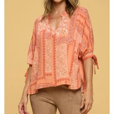 Women's Boho Paisley Top - reneec.