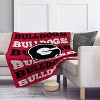 NCAA Georgia Bulldogs Repeat Refresh Wordmark Flannel Fleece Throw Blanket - 2 of 3