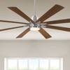 Casa Vieja 68" X-Air Modern Industrial Indoor Ceiling Can 8 Blade CCT LED Remote Control Brushed Nickel Finish Motor Bedroom Living Room Kitchen - 2 of 4