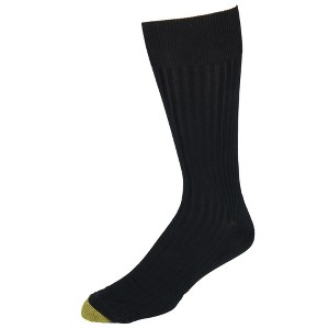 Gold Toe Men's Extended Size Ribbed Moisture Control Dress Socks (3 Pair Pack) - 1 of 4