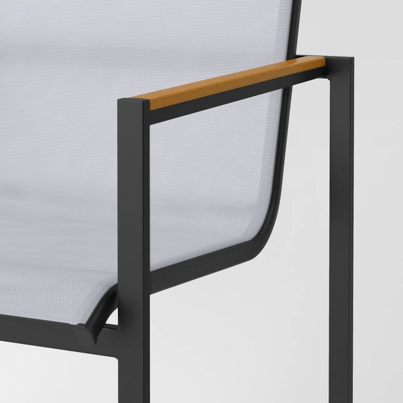 Henning 2pk Bar Height Patio Chairs - White - Threshold&#8482;, 6 of 12
