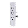 CyberPower® 6-Outlet Swivel Professional Surge Protector Wall Tap with 2 USB Ports in White - image 3 of 4