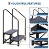 Portable RV Stairs with Handrail, Non-Slip RV Ladder with Rubber Mats for Travel Trailers, Campers, Hot Tubs, Porches & Poolside Use - 4 of 4