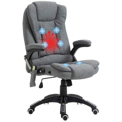 Vinsetto High Back Massage Office Desk Chair With 6-point Vibrating Pillow,  Computer Recliner Chair With Retractable Footrest, And Adjustable Lumbar  Support : Target