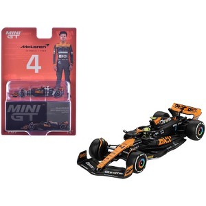 McLaren MCL60 #4 Lando Norris 2nd Place Formula One F1 "Japanese GP" (2023) Limited Edition 1/64 Diecast Model Car by Mini GT - 1 of 4
