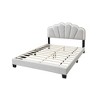 Queen Size Platform Bed with Upholstered Headboard for Bedroom - 3 of 4