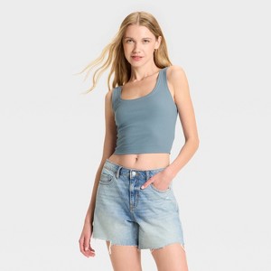 Women's Slim Fit Scoopneck Tank Top - Wild Fable™ - 1 of 3